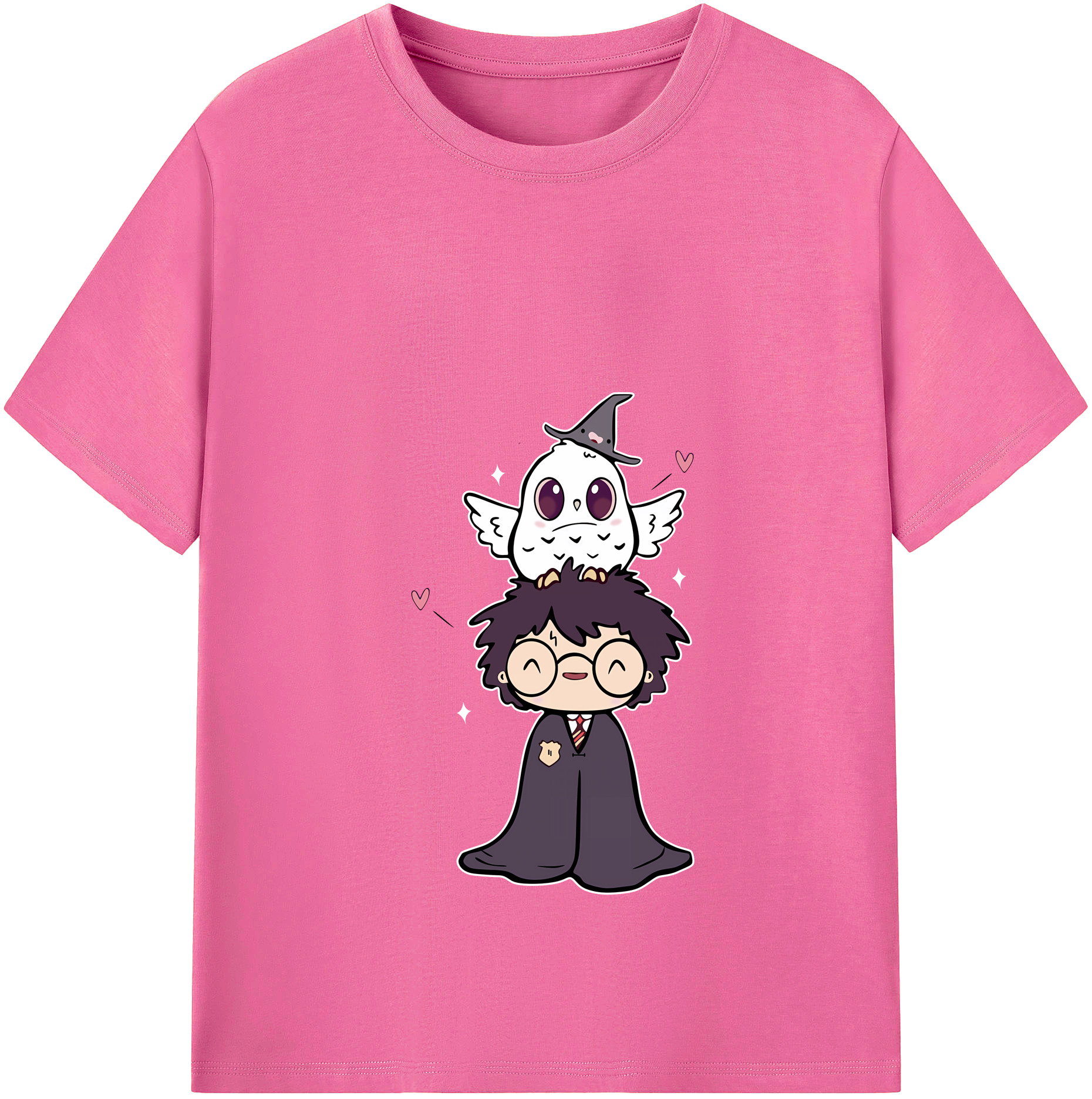 （画像用） Harry Potter ハリー・ポッターシリーズ レディースカジュアルプリントTシャツ（綿100％）